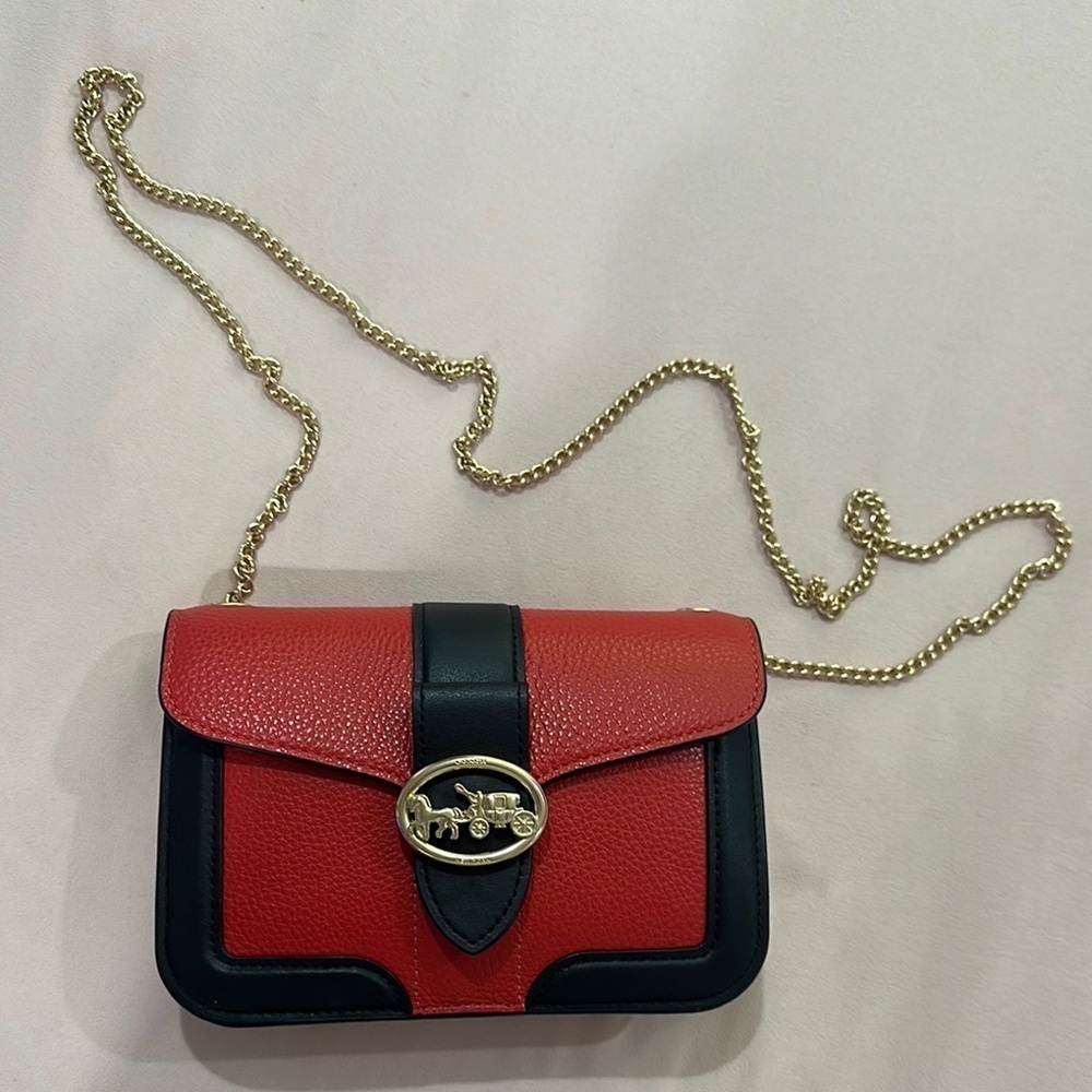 Coach Georgie Crossbody In Colorblock